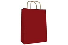 Apli 101647 50 Sacs Kraft, 24cm x 11cm x 31cm, Rouge