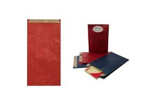 Apli 101651 250 Enveloppes Pochettes Cadeau, 11cm x 5cm x 21cm, Kraft Rouge