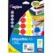 APLI 101827 - Etui 280 pastilles multi-usage couleurs assorties Ø 24 mm