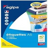 APLI 101955 - Etui 192 pastilles multi-usage Ø 45 mm - Couleur: Blanc - Coins: Pastilles