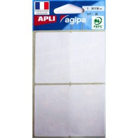 111810 beaucoup etiquettes multi-usages, 38 x 58 mm, blanc