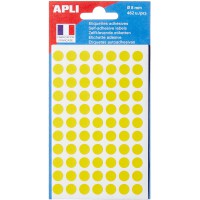 Apli 111834 - Pochette de 462 pastilles jaunes - Ø 8 mm