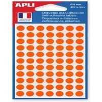 Apli 111835 - Pochette de 462 pastilles Orange Ø 8 mm