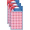 Sachets de 462 etiquettes Gommettes de signalisation Rondes 8mm Rose