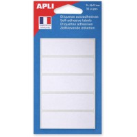 APLI 111923 - Pochette de 35 etiquettes blanches 62x19 mm