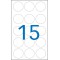 Agipa 111941 Sachet de 105 Pastilles/Etiquette 19 mm Blanc