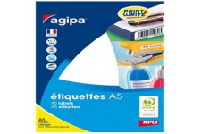 Apli 114004 - etui de 640 etiquettes multi-usage Ø 24 mm - Couleur: Blanc - Coins: Pastilles