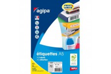 Etui A5 ( 16F ) de 1152 etiquettes multi-usage Permanentes 16x22 mm Blanc