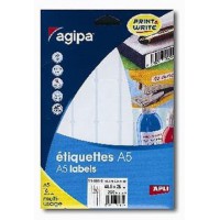 Etui A5 192 etiquettes blanches 48.5*38 mm