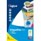 AGIPA Etuis A5 ( 16F ) de 640 etiquettes multi-usage Permanentes 35 x 15 mm Blanc