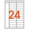 Etuis A5 (16F) de 384 etiquettes multi-usage Permanentes 15 x 50 mm Blanc