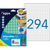 Etui A5 2940 etiquettes rondes vertes 8 diam