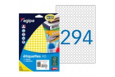 Etui A5 2940 etiquettes rondes jaunes 8 diam