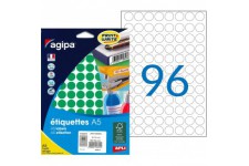 Etui A5 960 etiquettes rondes vertes 15 diam