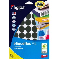 Apli 114327 - Etui 400 pastilles multi-usage noir Ø 24 mm