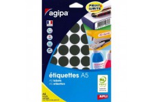 Apli 114327 - Etui 400 pastilles multi-usage noir Ø 24 mm