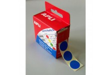 APLI-AGIPA 11747 Pastille Adhesive Diametre 15mm Permanente Lot de 150 , bleu