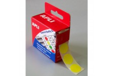 APLI-AGIPA 11749 Pastille Adhesive Diametre 15mm Permanente Lot de 150 JAUNE