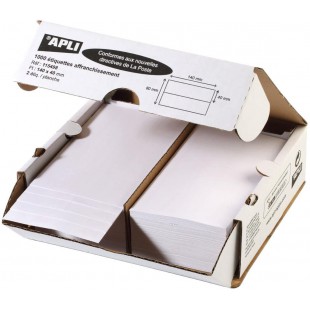 Apli 115498 Lot de 1000 2P Etiquettes 140 x 40 mm Planche