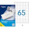 Apli - Boite etiquettes Adhesives Blanches Multi-Usages Coins Droits - Certifie FSC - Anti-bourrage - 38 x 21,2 mm - 6500 etiqu