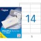 Apli 119002 - 1400 Etiquettes adhesives blanches A4 MU - 105 x 39 mm - Impression : laser, copieur, jet d'encre - Fabrique en Fr