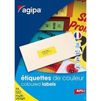 Etiquettes vertes format 70x31mm 27/planche boite de 2700 etiquettes