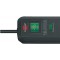 Multiprise ECO-LINE noire, 4 prises de courant, avec parasurtenseur (13500 A) et 1,4m de cable