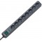 Brennenstuhl Multiprise ECO-LINE Anthracite, 8 prises, avec parasurtenseur et 1,4m de cable (13.500A)