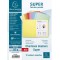 Exacompta - Ref. 340000E - Paquet 100 chemises semi rigides SUPER 160 g/m2 aux couleurs pastel - chemises certifiees PEFC - dime