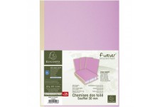 Exacompta - Ref. 770008E - Paquet de 25 chemises rigides a  soufflet dos toile Forever® 320 g/m² - dos de 30 mm - certifiees Ang