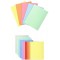 Pack Exacompta - A/Paquet de 250 sous-chemises SUPER certifiees PEFC, couleurs pastel assorties + B/Paquet de 100 chemises semi-