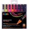 Mitsubishi Pencil - 8 Marqueurs Posca PC5M - Pointe Conique - Couleurs Chaudes - Posca Pointe Moyenne - Marqueurs Peinture a  Ba