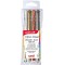 UNI-BALL Signo Broad - Mitsubishi Pencil - UM153/4 GSW3 - 4 Stylos Rollers Encre Gel - Pointe 1 mm - ecriture Large - Roller Cre