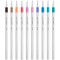 Emott - Uni Ball - Uni Mitsubishi Pencil - 10 Feutres Pastel Colors - ecrire, Dessiner, Tracer - Pointe 0,4mm - Violet, Vert, Co