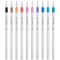 Emott - Uni Ball - Uni Mitsubishi Pencil - 10 Feutres Pastel Colors - ecrire, Dessiner, Tracer - Pointe 0,4mm - Violet, Vert, Co