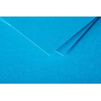 Clairefontaine 1222C - Paquet de 25 Cartes Simples - Format 7x9,5cm - 210g/m² - Coloris Bleu Turquoise - Cartons d'Invitation Ev