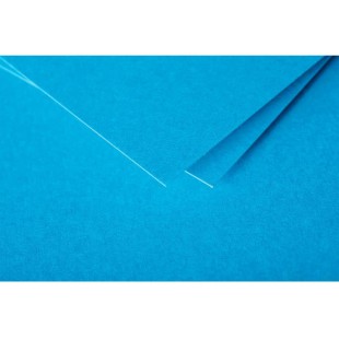 Clairefontaine 1222C - Paquet de 25 Cartes Simples - Format 7x9,5cm - 210g/m² - Coloris Bleu Turquoise - Cartons d'Invitation Ev