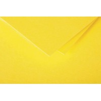 Clairefontaine 1223C - Paquet de 25 Cartes Simples - Format 7x9,5cm - 210g/m² - Coloris Jaune Soleil - Cartons d'Invitation Even