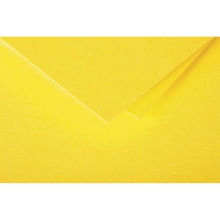 Clairefontaine 1223C - Paquet de 25 Cartes Simples - Format 7x9,5cm - 210g/m² - Coloris Jaune Soleil - Cartons d'Invitation Even