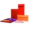 Clairefontaine 1236C - Paquet de 25 Cartes Simples - Format 7x9,5cm - 210g/m² - Coloris Clementine - Cartons d'Invitation Evenem