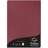 Clairefontaine 4293C - etui de 50 Feuilles - Format A4 (21x29,7cm) - 120g/m² - Coloris Bordeaux - Papier d'Invitation Evenements