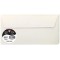 Clairefontaine 5055C - Paquet de 20 Enveloppes Auto-Adhesives - Format DL 11x22cm - 120g/m² - Coloris Gris Perle - Invitation Ev