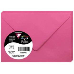 Clairefontaine 11288C - Paquet de 25 Cartes Simples - Format 7x9,5cm - 210g/m² - Coloris Ivoire Irise - Cartons d'Invitation Eve