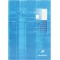 Clairefontaine 5815C - Un bloc de cours encolle grand cote 200 pages 21x29,7 cm 90g, perfore 2 trous et petits carreaux avec mar