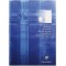 Clairefontaine 5816C Bloc de Cours Encolle Perfore Bleu electrique- A4 21x29,7 cm - 200 Pages Petits Carreaux - Papier Blanc 90 