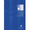 Clairefontaine 5819C Bloc de Cours Encolle Perfore Bleu Klein - A4 21x29,7 cm - 200 Pages Grands Carreaux - Papier Blanc 90 g - 