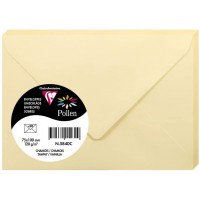 Clairefontaine 5840C - Paquet de 20 Enveloppes Gommees - Format 7,5x10cm - 120g/m² - Coloris Chamois - Invitation Evenements et 
