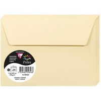 Clairefontaine 5846C - Paquet de 20 Enveloppes Auto-Adhesives - Format C6 11,4x16,2cm - 120g - Coloris Chamois - Inv