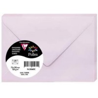 Clairefontaine 5860C - Paquet de 20 Enveloppes Gommees - Format 7,5x10cm - 120g/m² - Coloris Lilas - Invitation Evenements et Co