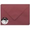 Clairefontaine 5882C - Paquet de 20 Enveloppes Gommees - Format C5 16,2x22,9cm - 120g/m² - Coloris Bordeaux - Invitation Eveneme